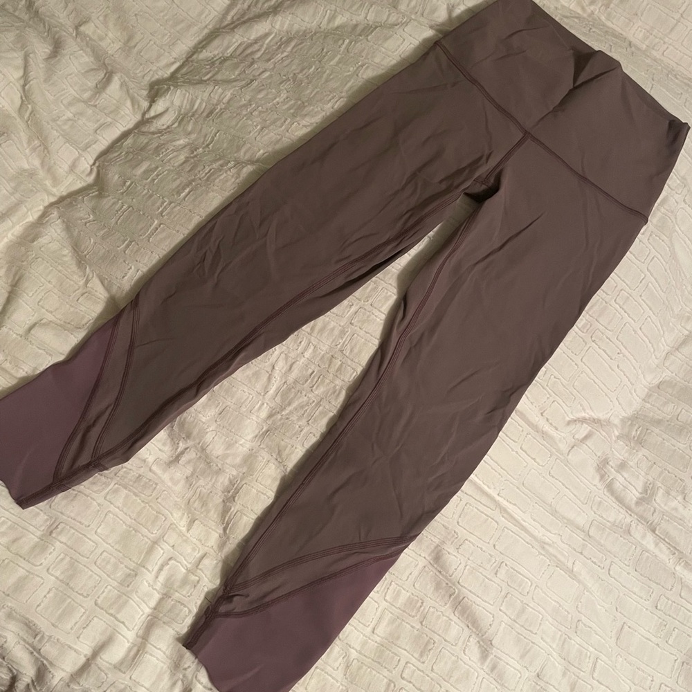 Lululemon Dusty Purple Wunder Under Scallop Hem High-Rise Crop 23"